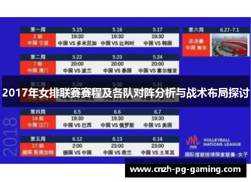 2017年女排联赛赛程及各队对阵分析与战术布局探讨